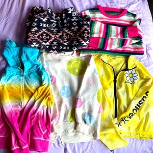 5-sweater/ sweatshirts, girls size 6-7,7-8, ralph Lauren, j. Crew